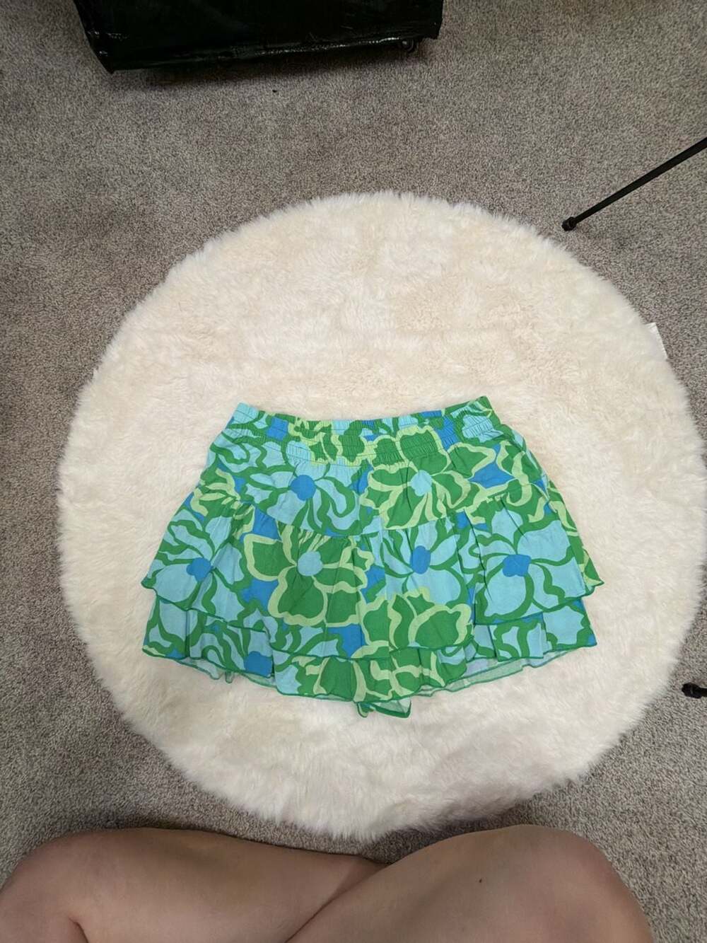 Show Me Your MuMu Pull On Nat Skort Mini in Abstract Poppy Multi